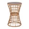 Emma and Oliver Ari All-Weather Faux Rattan Rope Patio Table with Acacia Wood Top for Indoor and Outdoor Use